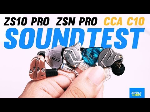 🔥 SOUND TEST 🔥 - KZ ZSN Pro, KZ ZS10 Pro, CCA C10, TRN IM1 Pro, Revonext QT5