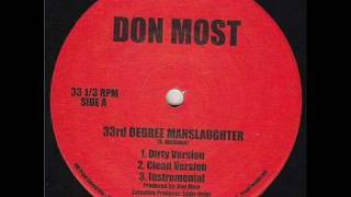 Don Most - 33rd Degree Manslaughter