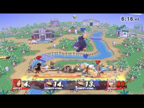 SSB4 : Nairo ＆ Mr.II  VS  Riot ＆ Nyanko    Part1
