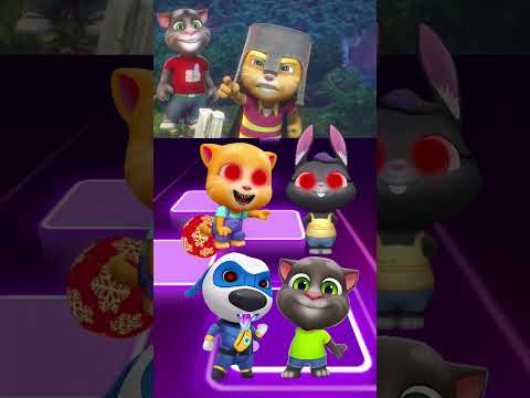 Talking Tom 🆚 Talking Angela 🆚 Talking Ben Monster Transformation - #coffindance #tileshop #shorts