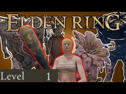 I Beat All The Early Game Dungeon Bosses at SOUL LEVEL 1(Elden Ring)
