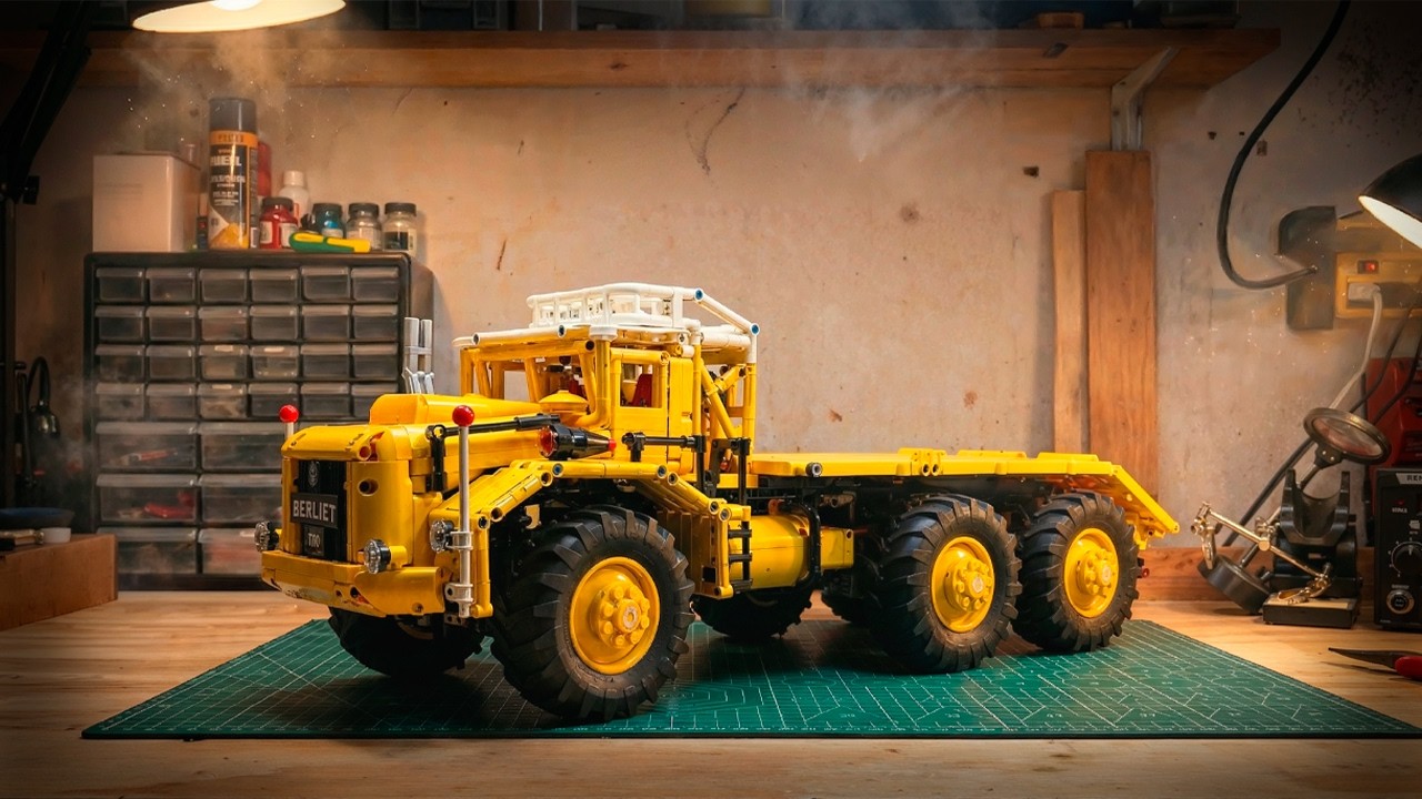 Man Builds a GIANT Scale Berliet T100 Truck MOC (Speed Build)