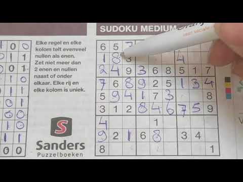 How to stay mental healthy with these sudokus. (#803) Medium Sudoku puzzle. 05-13-2020 part 2 of 3