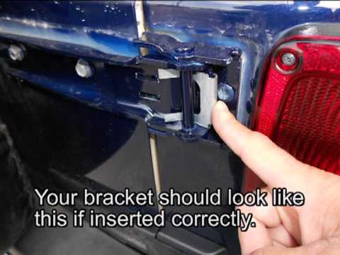 Jeep hinge support bracket
