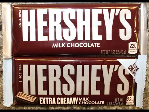 Hershey’s Milk Chocolate vs Hershey’s Extra Creamy Milk Chocolate – Candy Bar Blind Taste Test