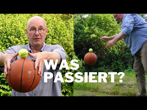 What happens when you drop two balls? Physics experiment