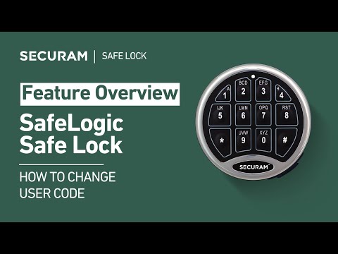 How to Change the User Code on Your SafeLogic Safe Lock