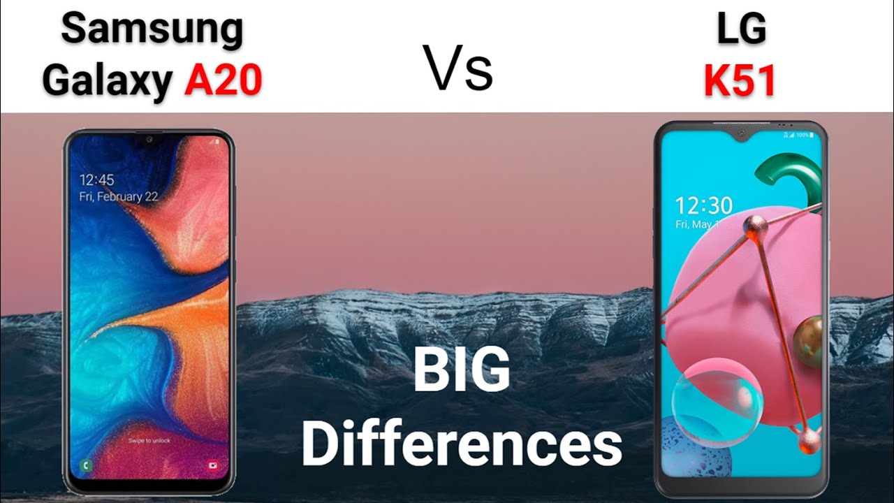 Samsung Galaxy A20 vs LG K51 - Spec Comparison