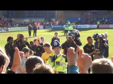 Farewell to Underhill - the Barnet squad do a lap of honour