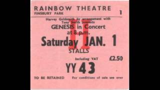 Genesis Live 1th Jan 1977 Rainbow Theatre Lillywhite Lilith/Wot Gorilla