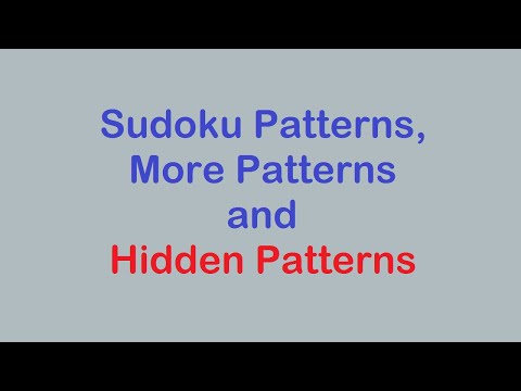 Sudoku Primer 235 - Patterns, Patterns and Hidden Patterns