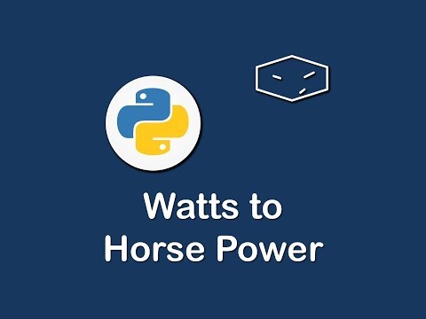 horsepower to watts in python 