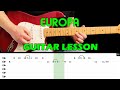 EUROPA (Earth's Cry Heaven's Smile) - Guitar lesson with tabs - Carlos Santana