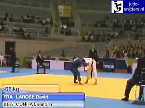 Judo 2009 Rio de Janeiro: Larose (FRA) - Cunha (BRA) [-66kg].