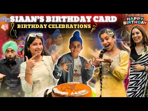 Siaan’s Birthday Card & Birthday Celebrations | RS 1313 VLOGS | Ramneek Singh 1313