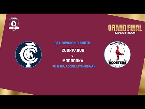 LIVE QFA Division 3 South Grand Final - Coorparoo v Moorooka