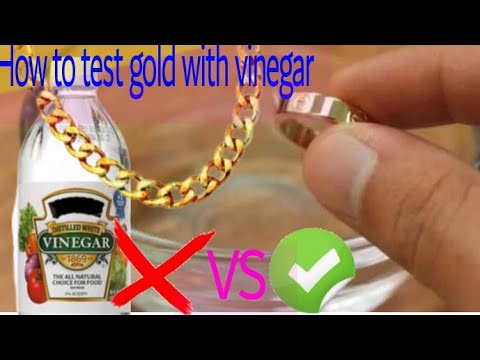 how to test gold with vinegar