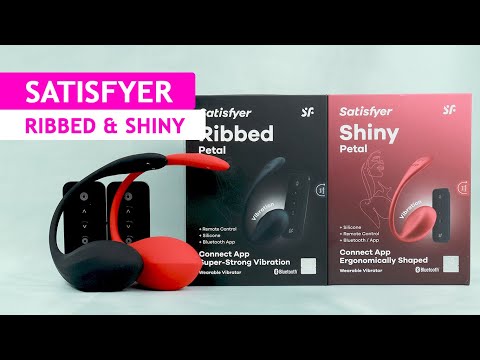 Смарт-виброяйцо Satisfyer Ribbed Petal Connect App Rose - фото 1 - id-p2491619555