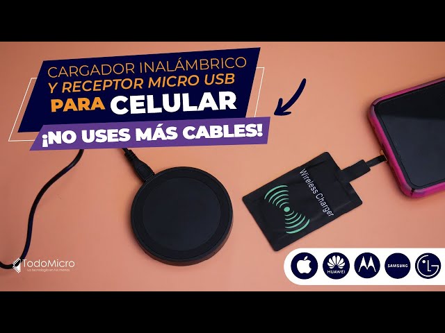 Vídeo relacionado con Adaptador Qi Tipo C USB C Qi Wireless Charging Receptor para Smartphone con Interfaz para Módulo Receptor de Cargador Inalámbrico