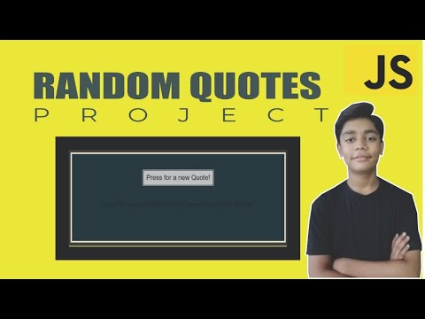 Javascript Course Project Based Learning Random Quotes Using Javascript Project 3