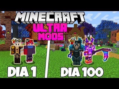SOBREVIVI 100 DIAS NO MINECRAFT COM ULTRA MODS