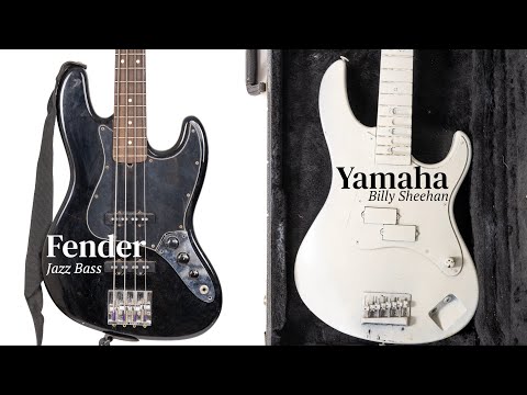 Yamaha Billy Sheehan Bass Painted White by Wes Borland