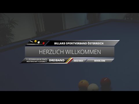 11. ÖSTM Dreiband Kleinbrett 2022/23 - Runde 4 -  Andreas Simperler gg. Bernd Schiller