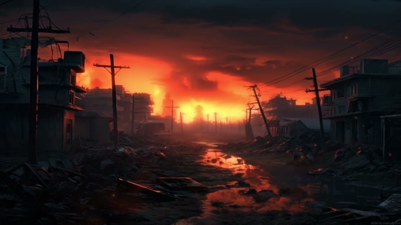 POST APOCALYPTIC TOWN || 4K LIVE WALLPAPER