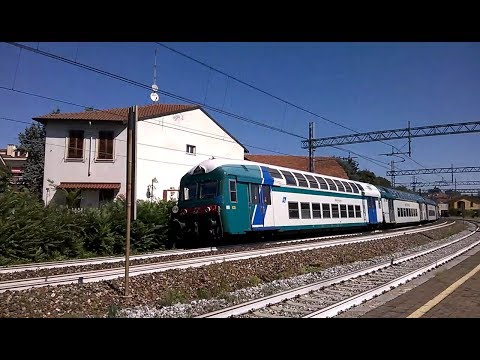 E464 011 XMPR+6 2 piani Trenord e XMPR - Monza Sobborghi - 03/09/2017