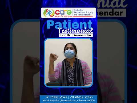 ACL Tear Recovery Story | Patient onial | Dr.Saseendar Shanmugasundaram | Knee Surgery Success