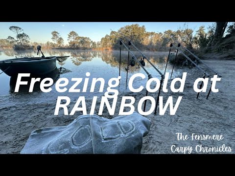 Freezing cold at Rainbow Lake | Brutal -8°C Carp Fishing Session