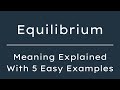 What Does Equilibrium Mean? Equilibrium Meaning in English With 5 Example Sentences