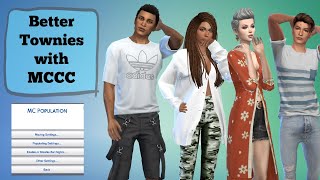 Better Sims 4 Townies with MCCC