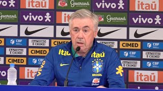 AO VIVO! ANCELOTTI DÁ ENTREVISTA COLETIVA E COMANDA TREINO DA SELEÇÃO BRASILEIRA!