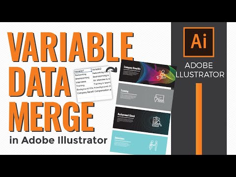 Using Variable Data Merge in Adobe Illustrator