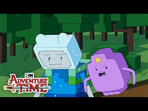 Finn vs Enderman Minecraft Episode | Adventure Time | Cartoon Network