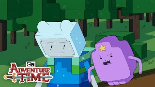 Adventure Time | Finn vs Enderman Minecraft Episode | Cartoon Network