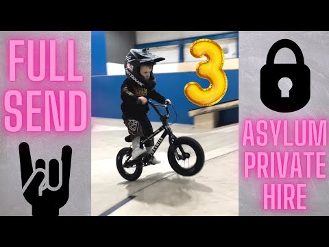 3 year old skate park BMX rider!