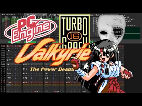 【PC-98】Valkyrie: The Power Beauties - Murasaki Kaze - PC engine Cover (Remake)【Deflemask】