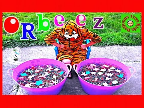 Giant Bucket Orbeez Gel Growing Animals Sea Creatures Orbeez Water Balls Kids Balloons and Toys Video