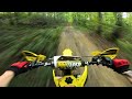 Two Stroke Woods Riding RM125 Wide Open