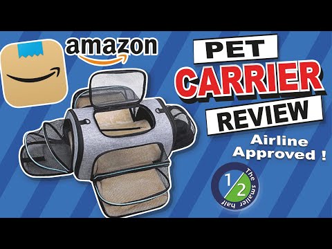 Amazon Best pet travel carrier by Siivton / 4-way expandable airline approved