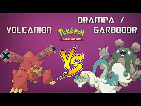 Volcanion vs. Drampa / Garbodor