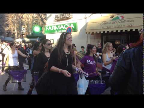 Granada Spain International Women's Day March -- start