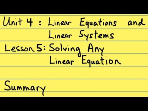 8th Grade Illustrative Mathematics: Gr. 8; U4; Lesson 5: Summary