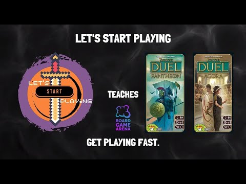 7 Wonders Duel Pantheon / Agora - How to play - Board game Arena (BGA) teach