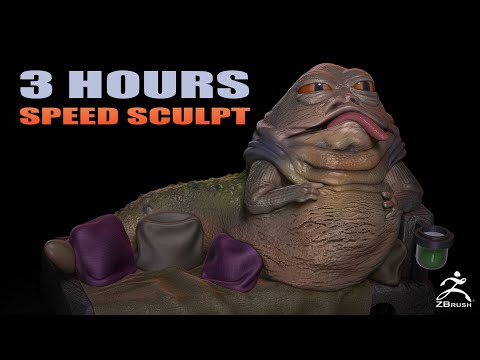 Jabba the Hutt - Speed Sculpt Timelapse (Zbrush 2021.5)
