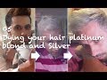 How To Dye Your Hair Silver And Platinum Blond Make It Last Eyebrow Dyeing Too
