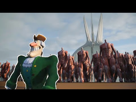 Dr. Livesey vs 1.000.000. Colossal Titans - The Rumbling