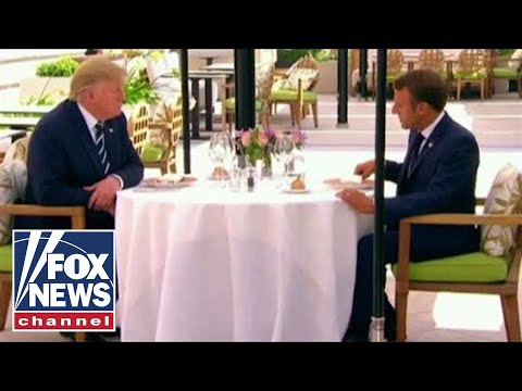 Trump meets with French President Macron
